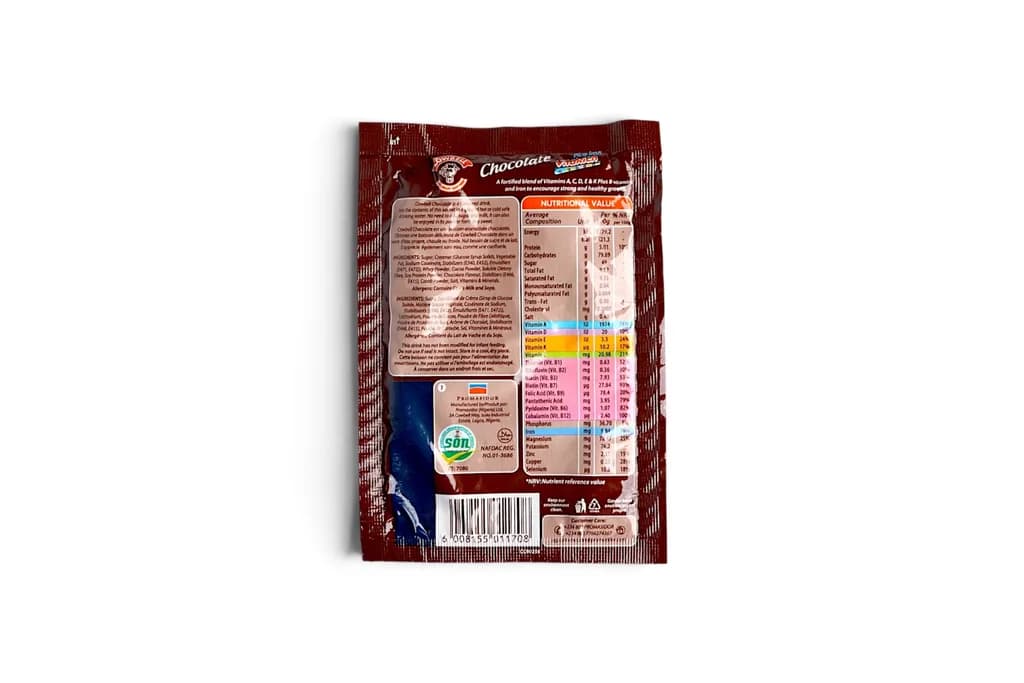 Cowbell Chocolate Drink Powder Vitarich 22g – photo 2